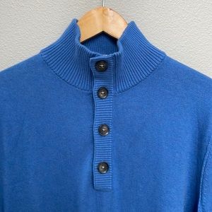 Men’s Banana Republic Half-Button Up Sweater size Large
